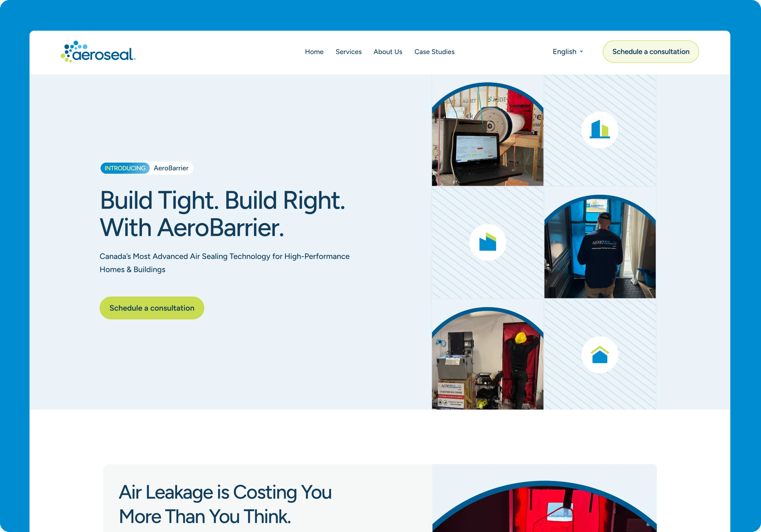 Aeroseal marketing website