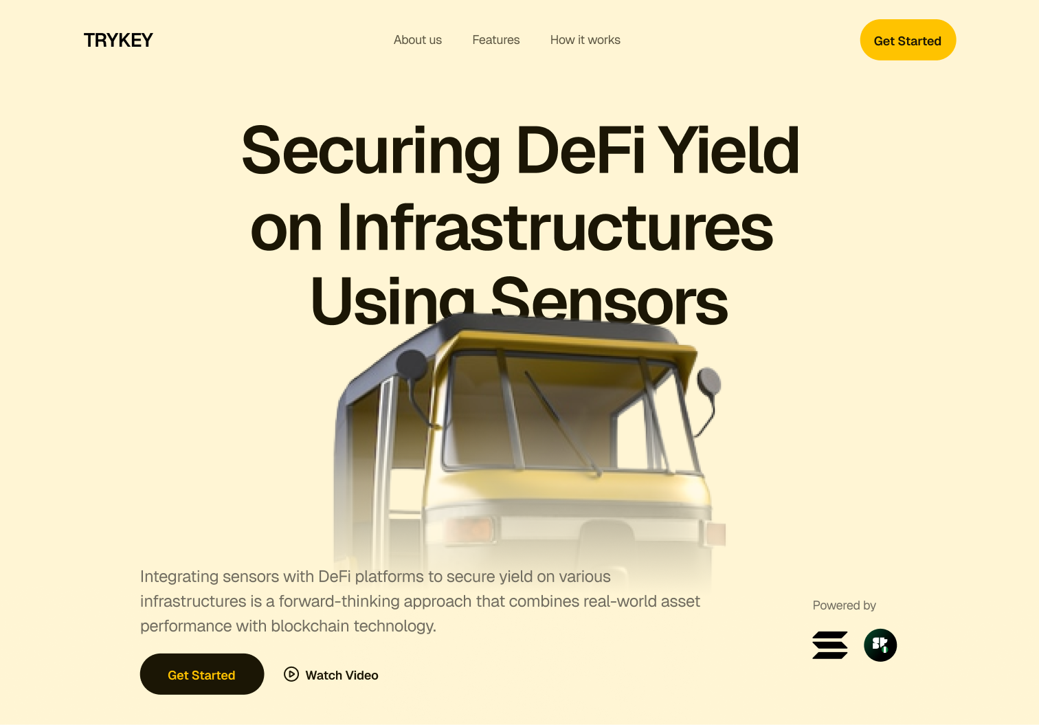 TRYKEY — DeFi landing page
